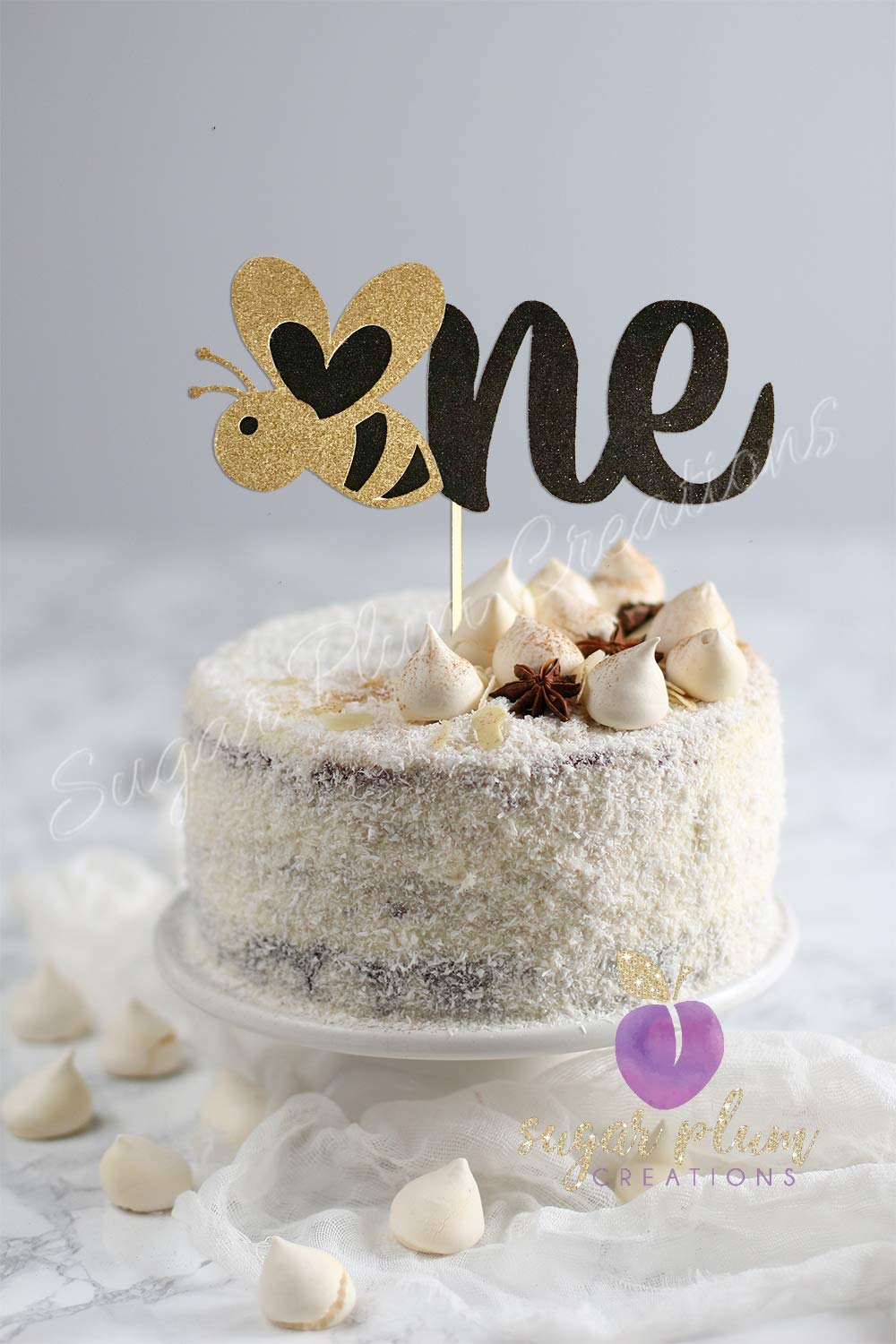 Sugar Plum CreationsOne Bee Cake Topper