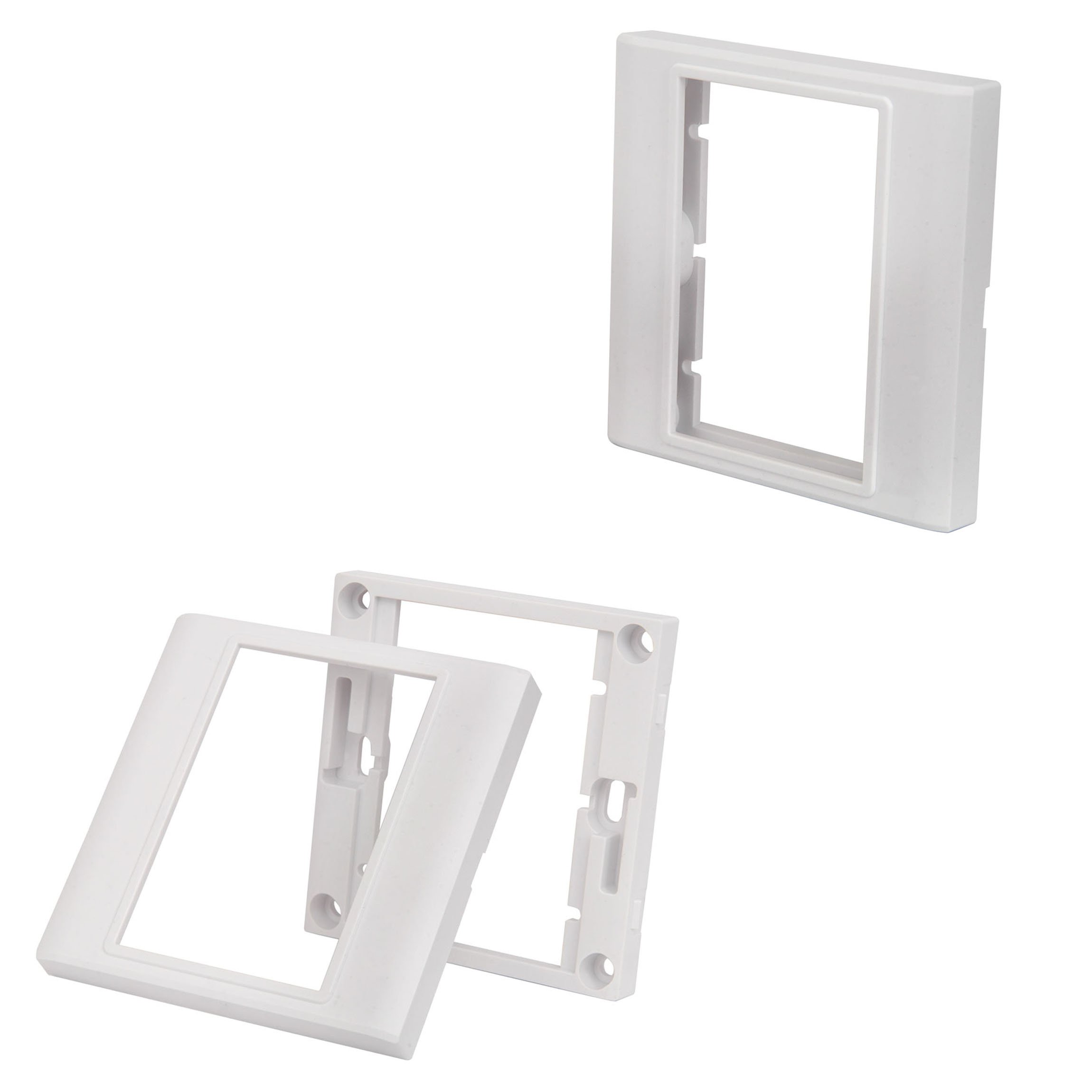Single Gang Module Modular Wall Face Plate Frame Cable Tidy Customisable 5055538125751