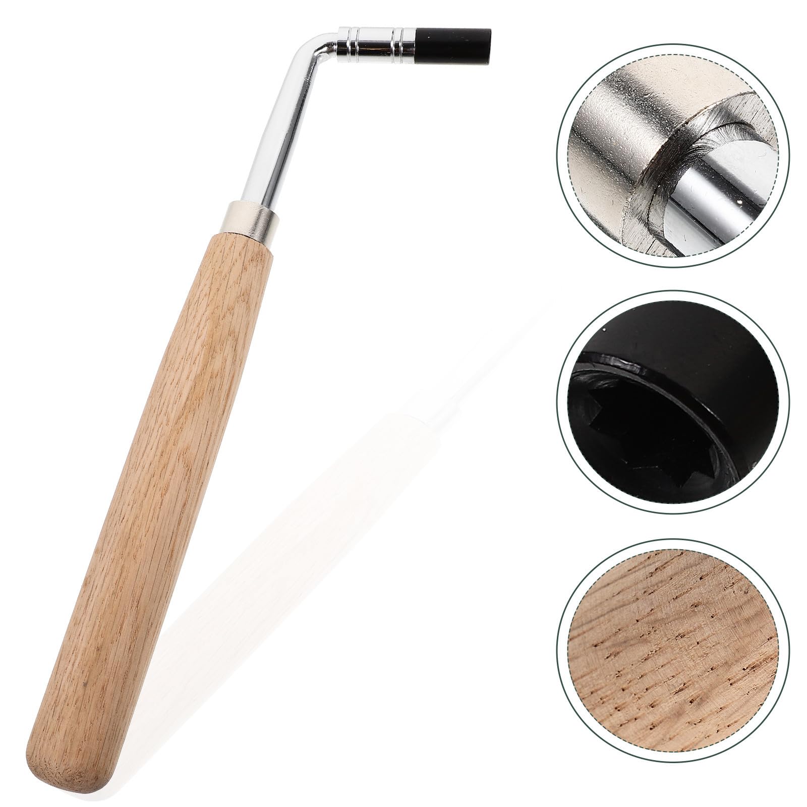 Llave Inglesa para Piano de Metal y Madera, Herramienta Resistente para Afinar el Tono del Piano y Reparar Instrumentos de Cuerda Fácilmente
