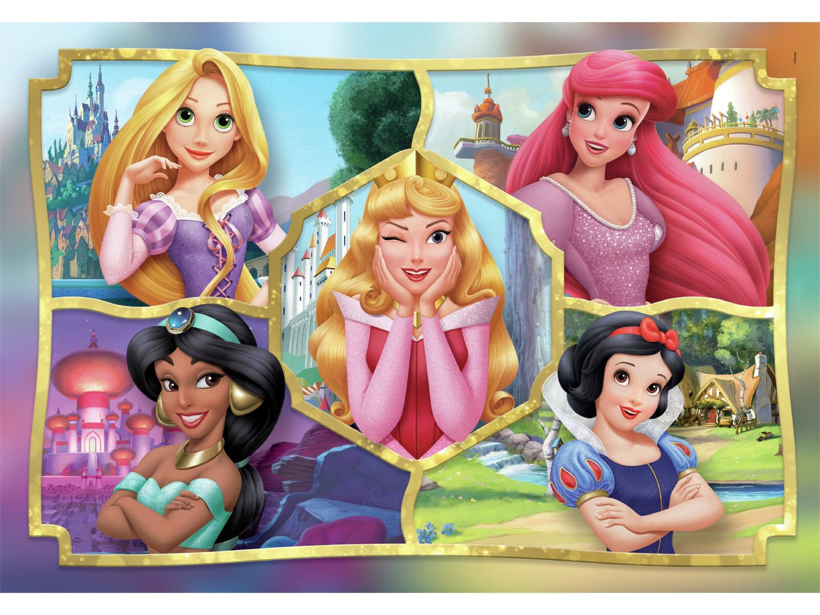 Clementoni Puzzle 104 pieces, Disney Princess, Puzzle for Adults 14-99 Years, Made in Italy, 25057, Multicolor, 37,9 x 26,9 cm - Image 2