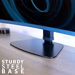 VIVO Tall Free Standing Single Monitor Desk Stand, Precise Ratchet System Height Adjustment Mount for Screens up to 32 inches, Black, STAND-V001V