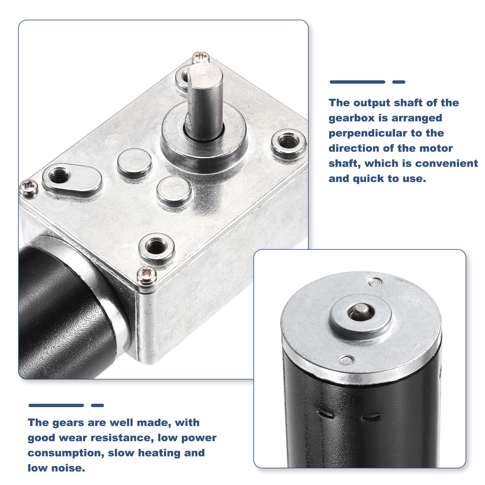 sourcing map Motor reductor reversible 12 V CC 10 RPM 8 mm eje D engranaje helicoidal alto par