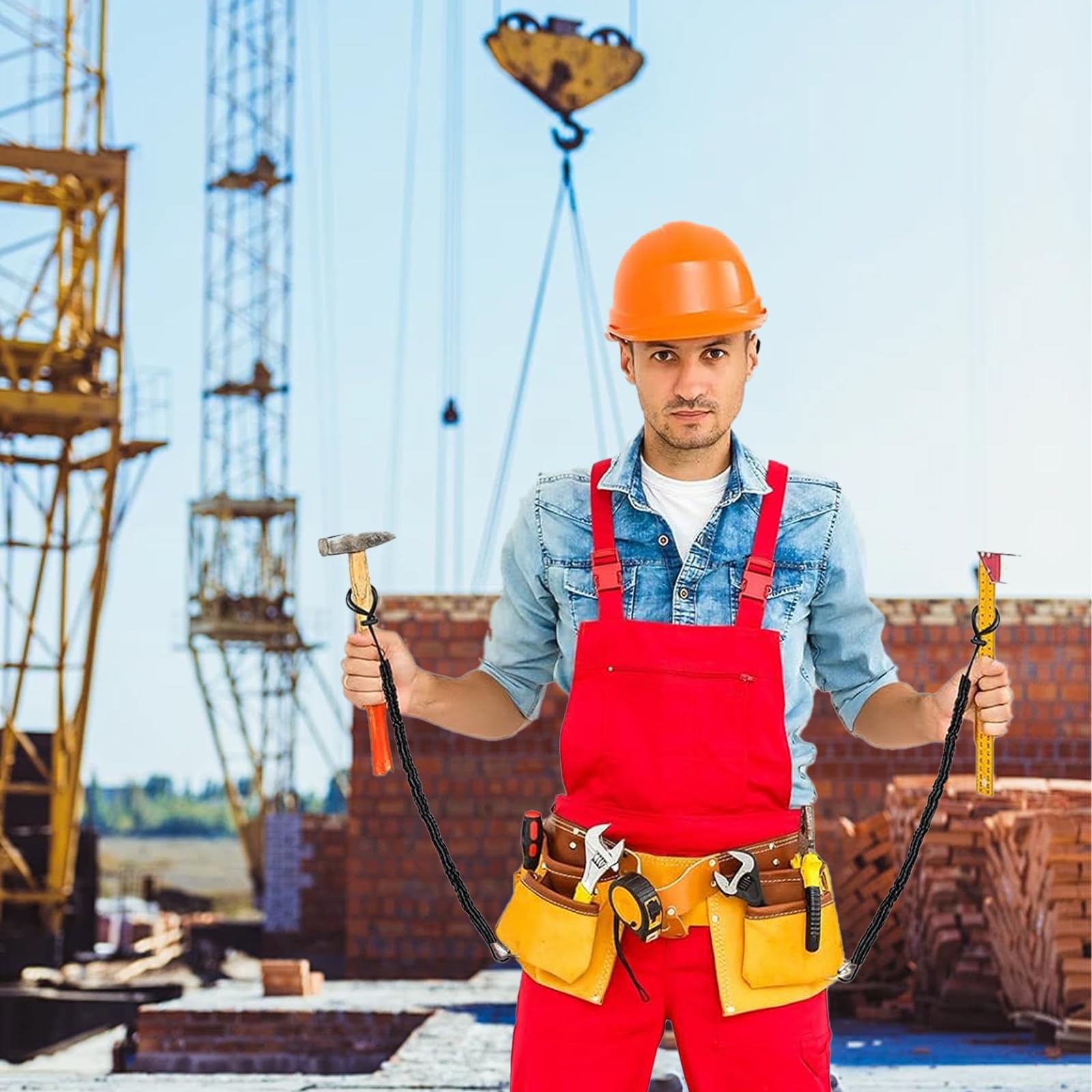 6 Pièce Cordon de Sécurité pour Travaux en Hauteur, Longe à Outils, Laisse à Outil de Sécurité Rétractable, Outil de Protection Contre Les Chutes, Limite de Poids Maximum10-15KG Longe de Sécurité