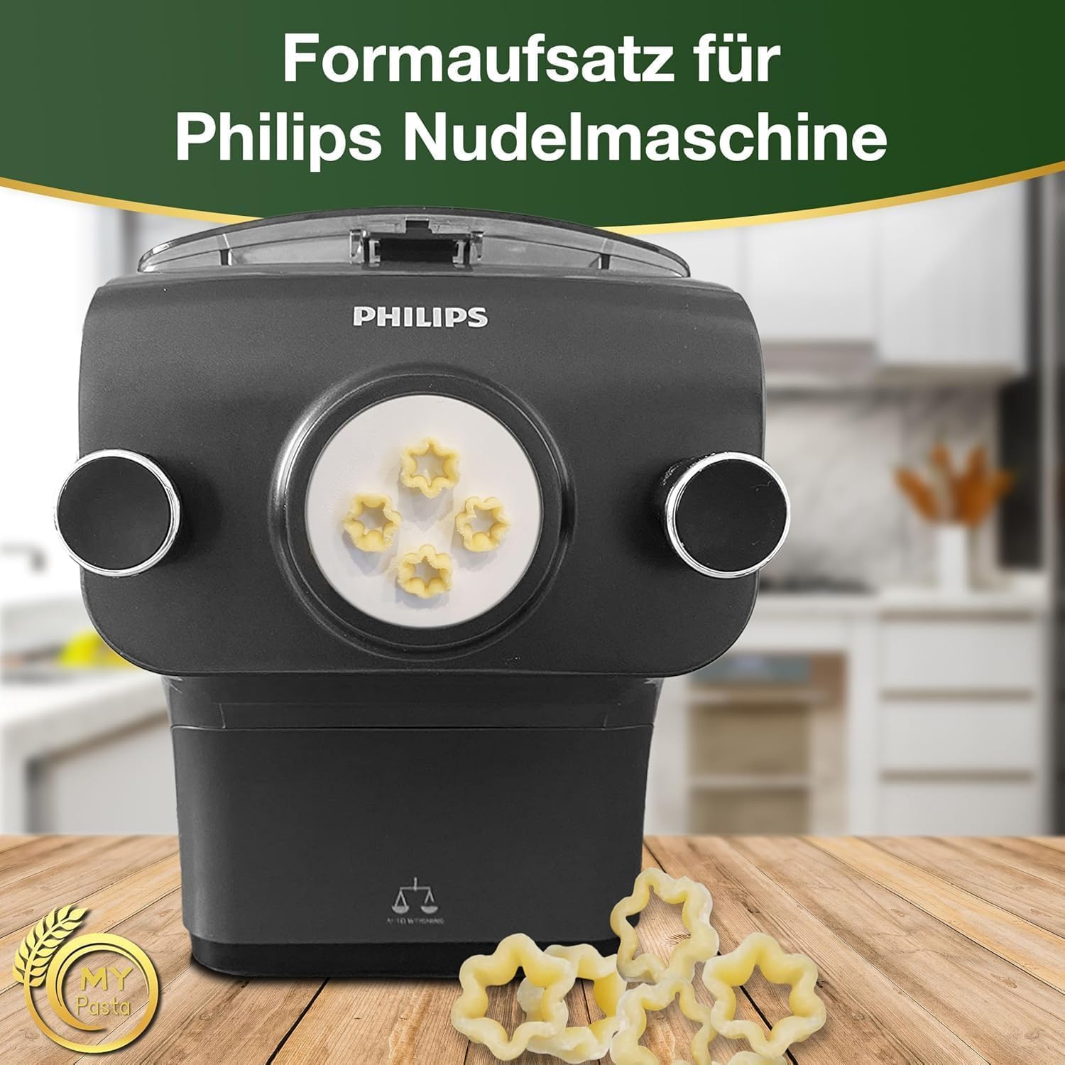 Besuche MY Pasta Hörnchen Matrize für Philips Serie 7000