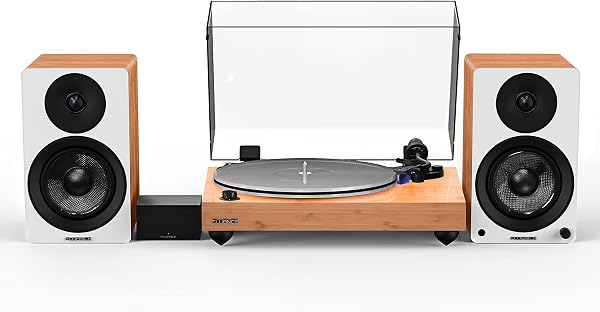 Fluance Reference RT85 Tocadiscos de vinilo de alta fidelidad con preamplificador de fono PA10 y altavoces Ai41 de 5 pulgadas, Ortofon 2M cartucho azul, amplificador clase D de 90 W, Bluetooth (bambú de suerte) 🥇✔️ ® A Pedido 🏆™
