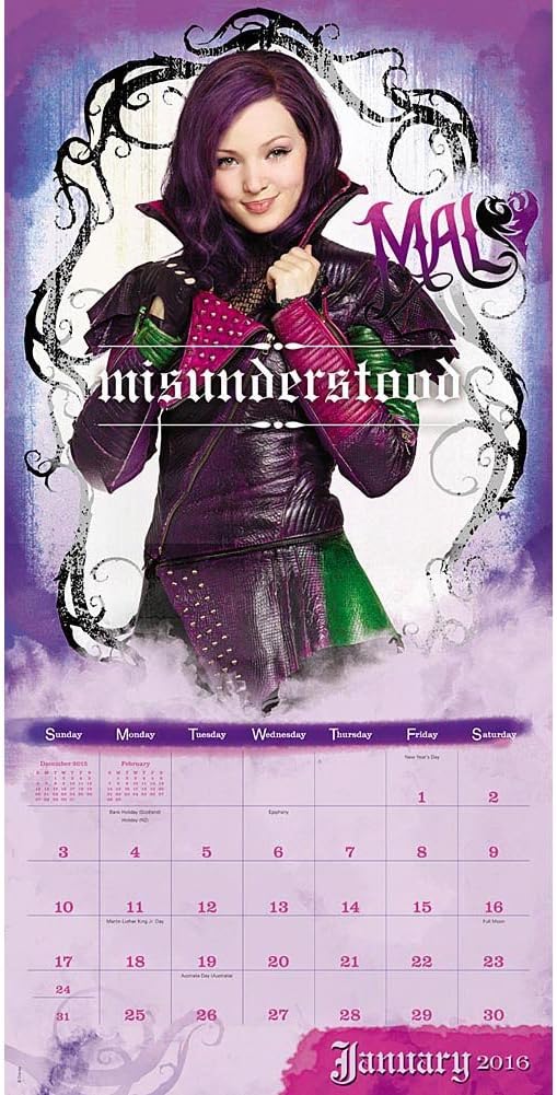 Disney The Descendants - 2016 Calendar 12 x 12in