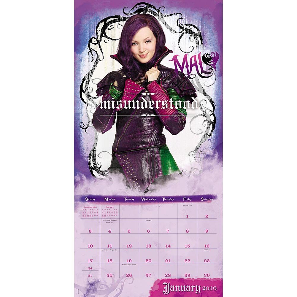 Disney The Descendants - 2016 Calendar 12 x 12in