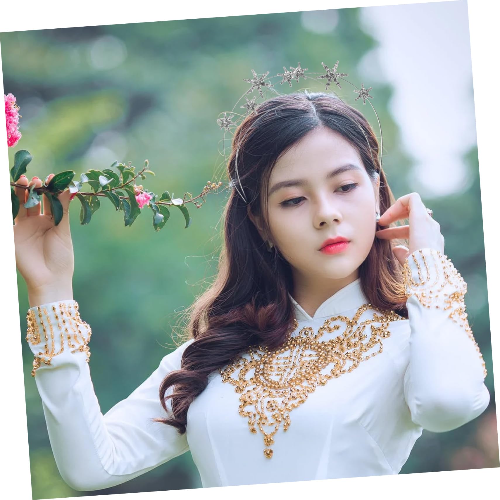 FRCOLOR 3stücke Sternen-haarband Mit Glitzer Und Strass Eleganter Haarschmuck Für Damen Und Mädchen Perfektes Accessoire Für Partys Und Fotoshootings Einzigartiges Design Für Einen