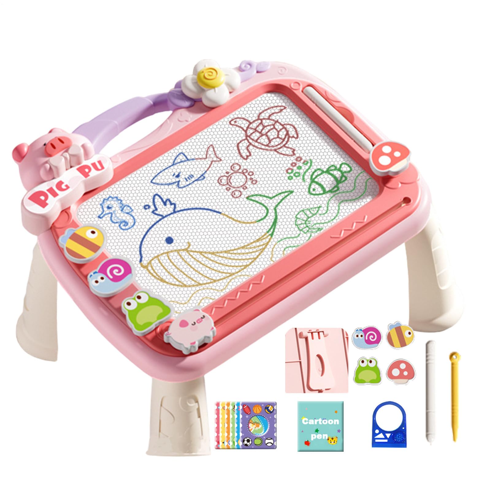 Pizarra magnética para niños, mesa de dibujo magnética