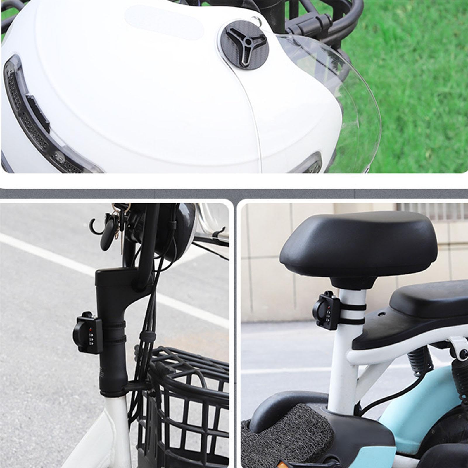 Lucchetto per Casco da Moto con Combinazione - Sicurezza antifurto Portatile, Accessori per Moto per Famiglie e Amanti