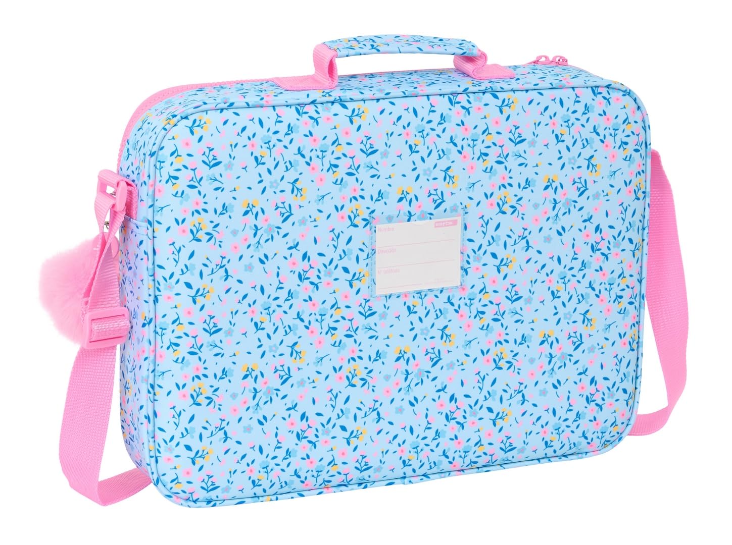 Safta M385 VMB Paraiso Portafoglio estraibile valigetta portatodo borsa a tracolla 38 x 6 x 28 cm azzurro rosa chiaro
