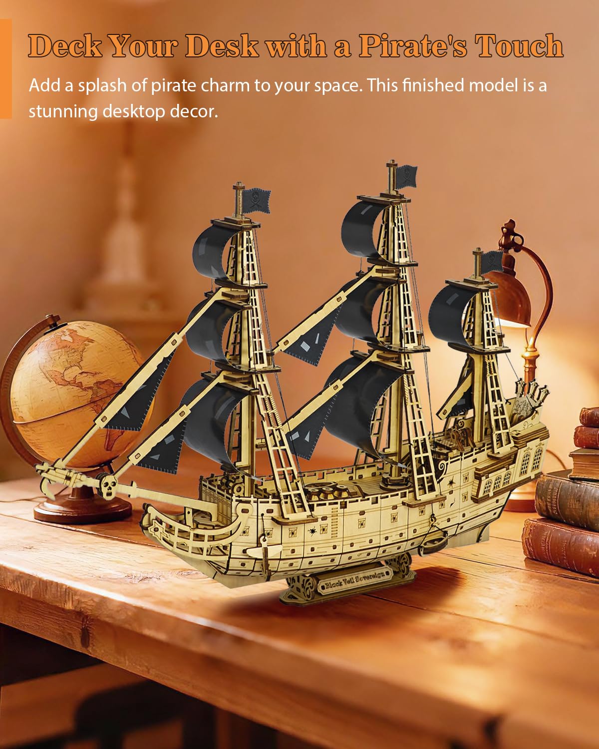 Amazon.com: Pirate Ship 3D Wooden Puzzle for Adults - Ideal