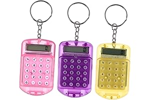 NUOBESTY Mini Electronics Keychain Calculators