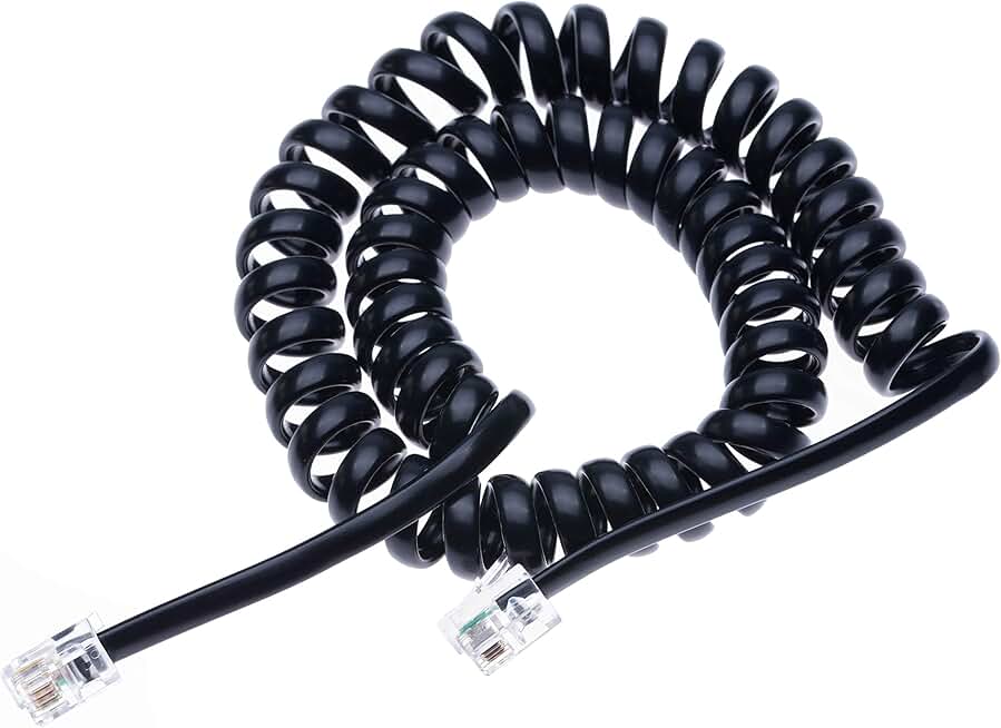 Amazon.es cable telefono espiral blanco