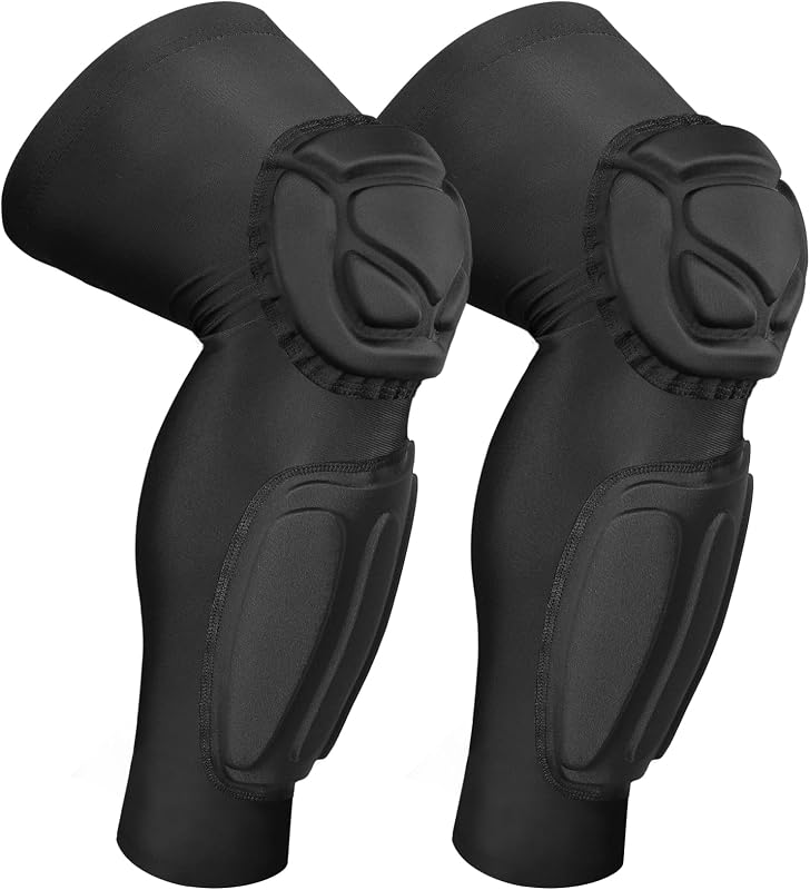 Rodilleras acolchadas para pantorrilla, funda de compresión para pierna, protector de muslo, espinillera para fútbol, ​​baloncesto, voleibol, fútbol, ​​béisbol para adultos (1 par)