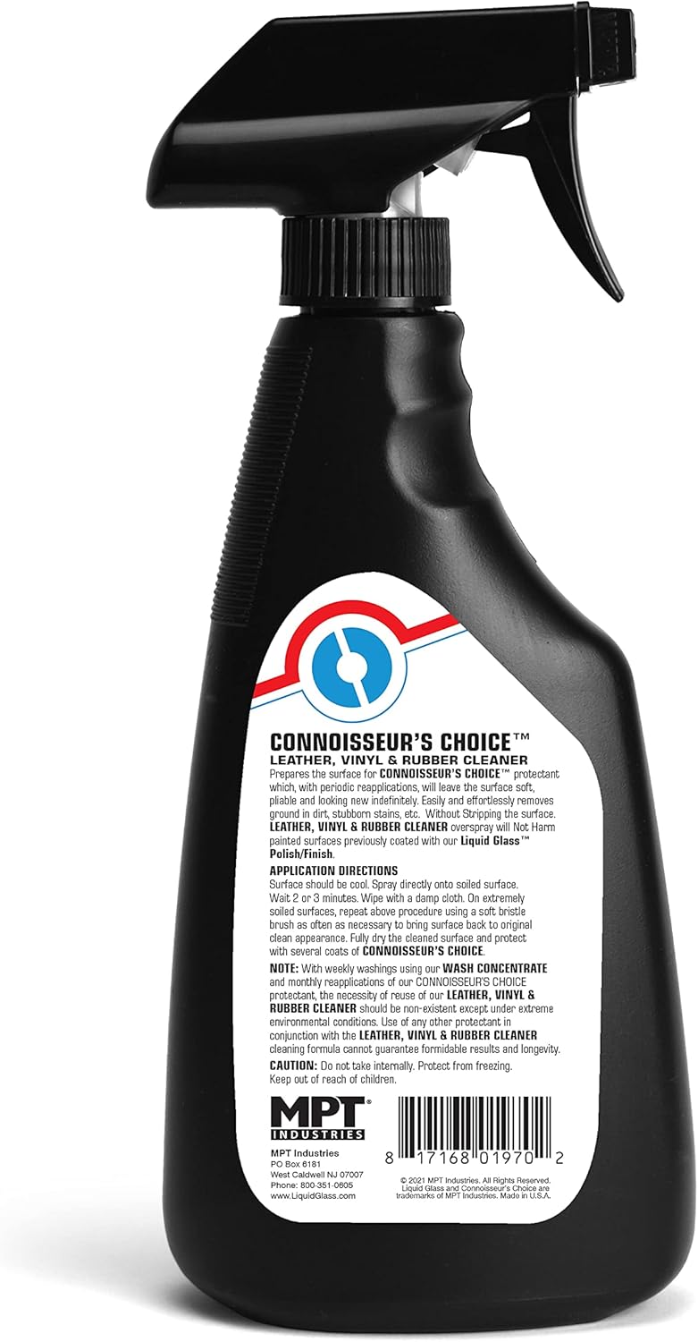 Connoisseur's Choice Duo Protectant Cleaner For Leather, Vinyl & Rubber, 16 Ounce Bottles