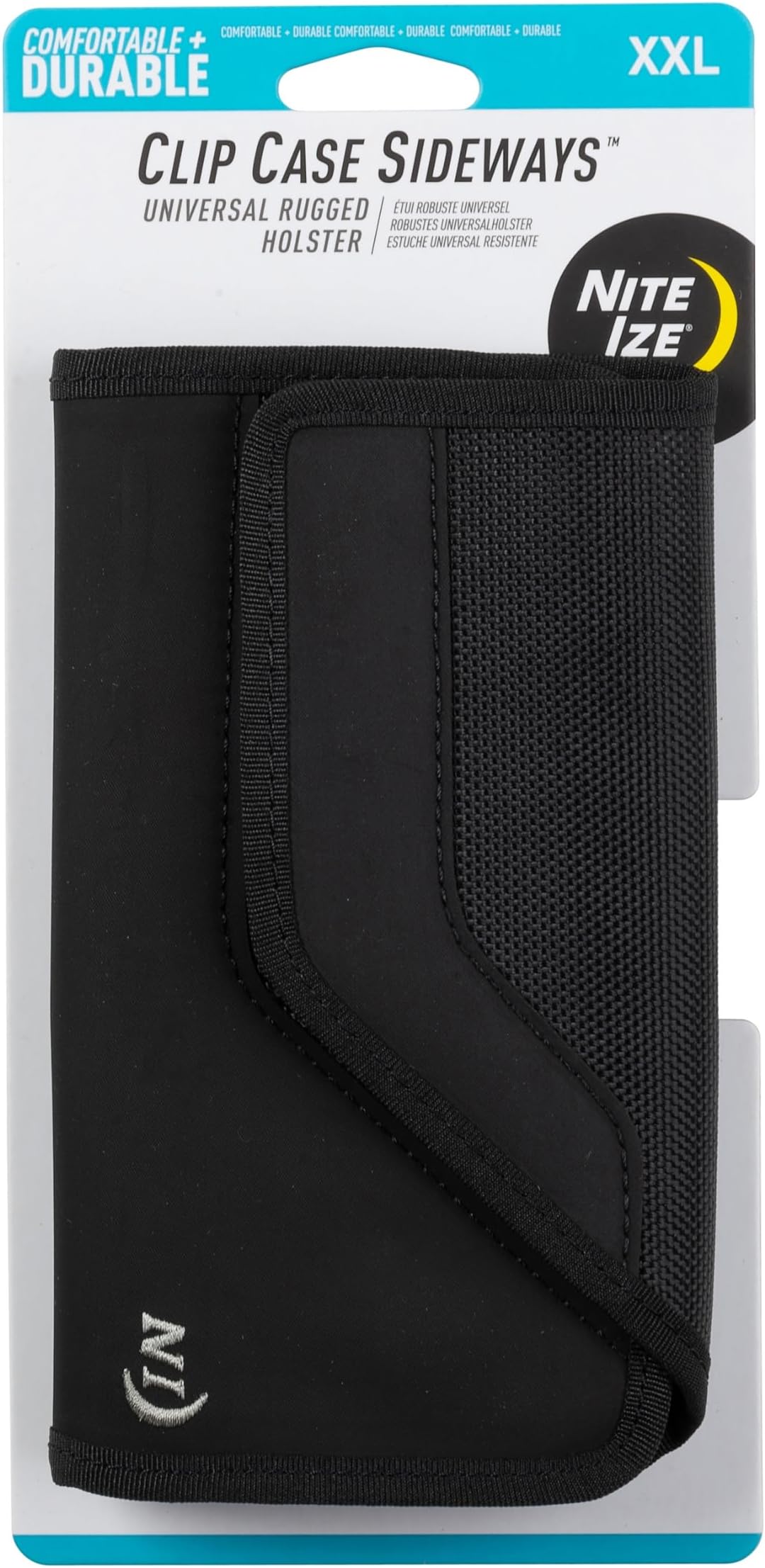 Clip Case Sideways Phone Holster - Protective, Clippable Phone Holster For Your Belt Or Waistband - XX Large - Black
