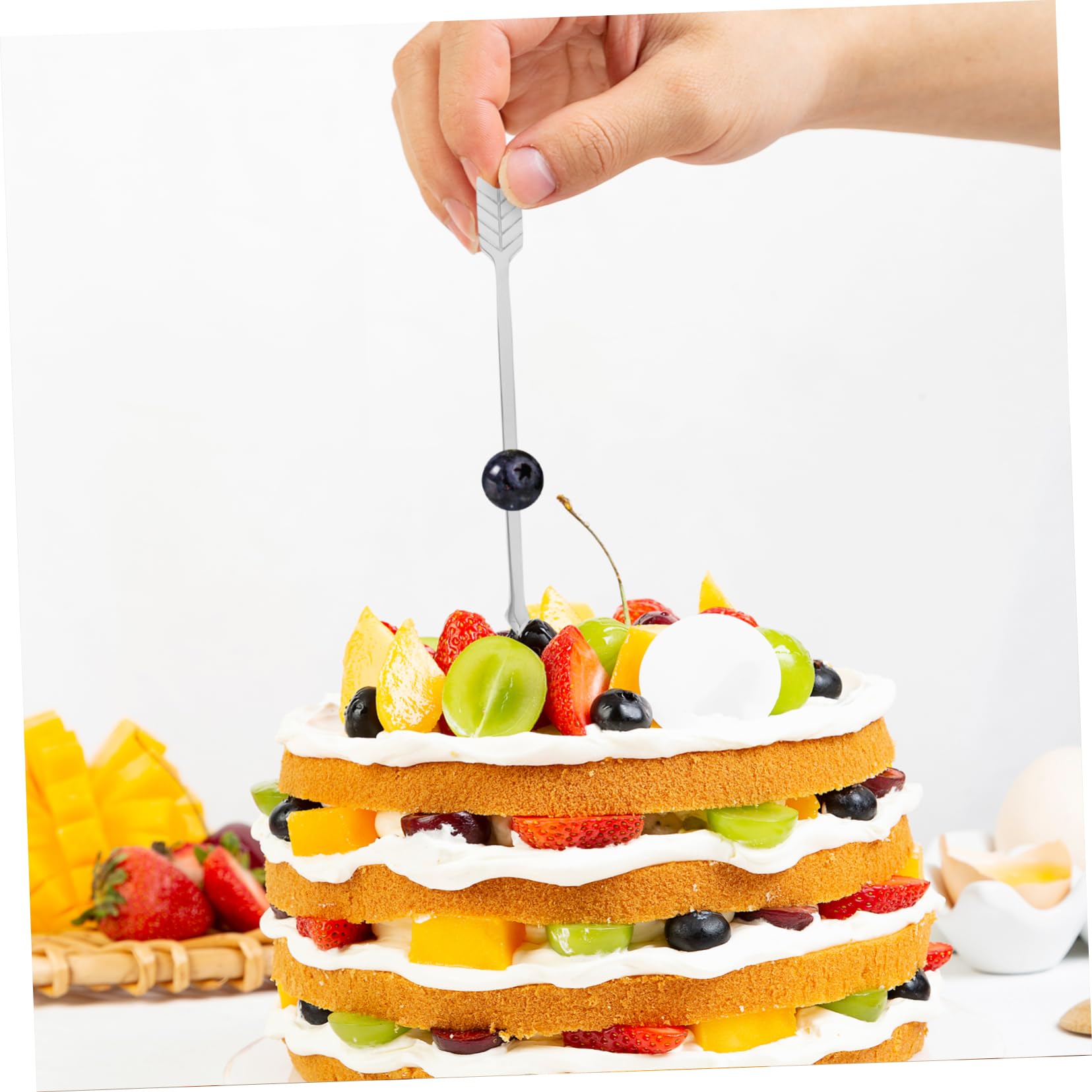 Alipis 15pièces Fourchettes Acier Avec Pour Fruits Et Desserts Ustensiles Pâtisserie Pratique Et Élégant