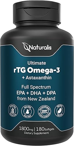 Miniatura 9 de Naturalis Ultimate rTG Omega 3 Aceite de pescado de 1800 mg de atún salvaje de Nueva Zelanda Certificado IFOS y de origen sostenible Omega3s
