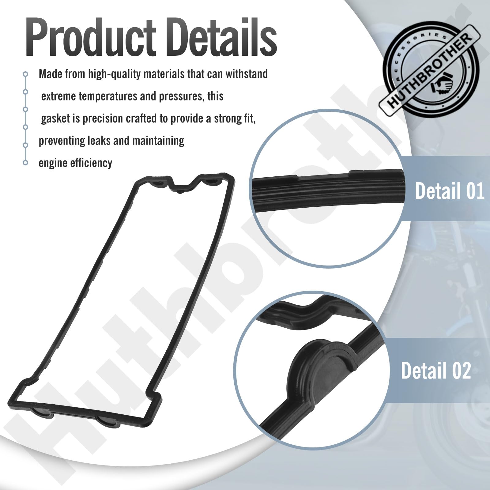 11061-1165 Gasket Head Cover Compatible with Kawasaki Z1000/ Z750S
