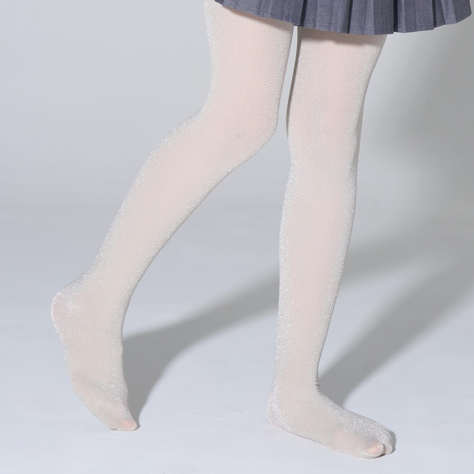 LOLANTA Glitzerstrumpfhose für Mädchen,Strumpfhose für Tanz, Party, Cosplay, 2er-Pack, 3–12 Jahre