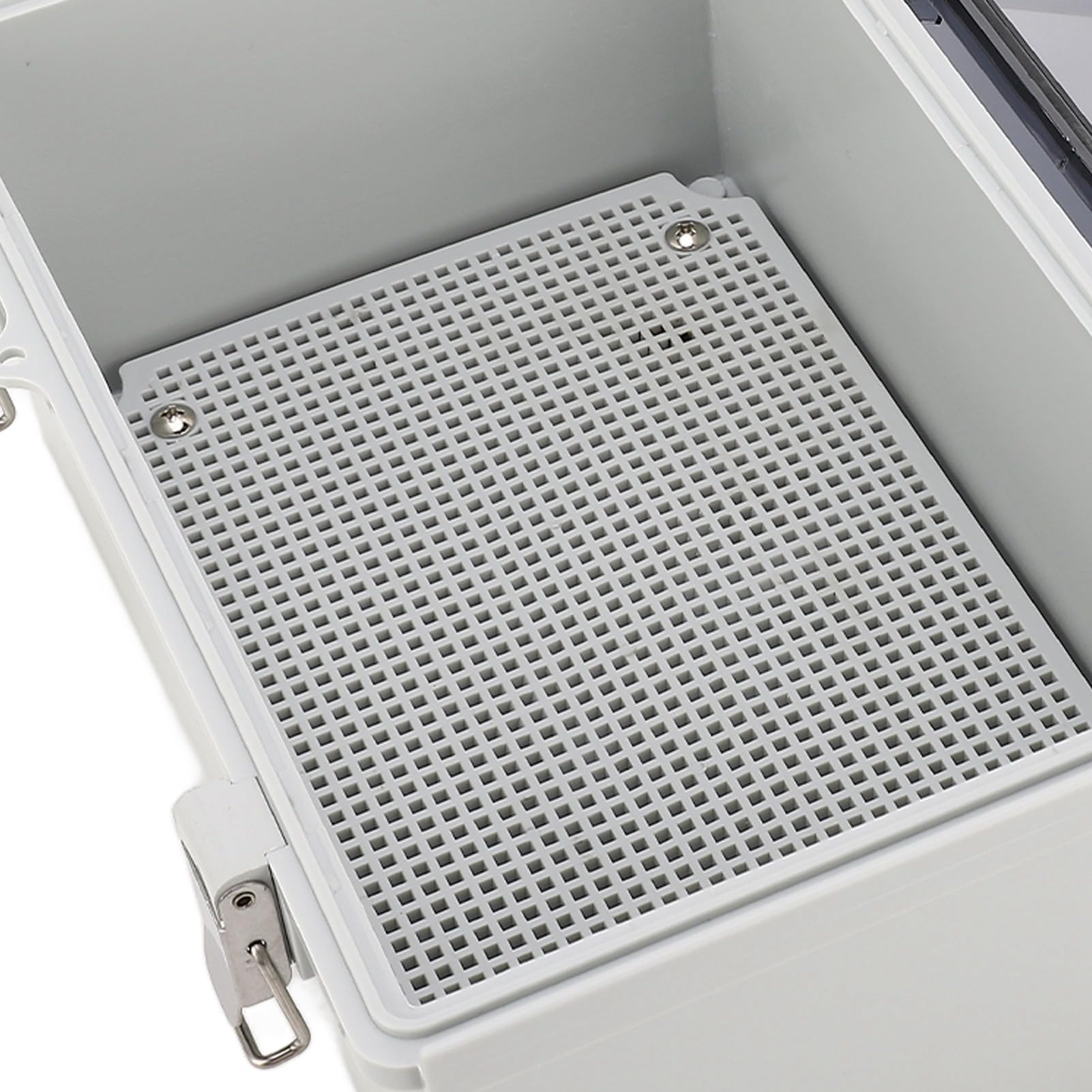 Stromverteilerkasten mit Schutzart IP67, 290 x 190 x 140 mm, aufklappbarer Projektkasten mit transparentem Deckel, ABS-Kunststoff-Elektrogehäuse für Heimwerker-Elektronik