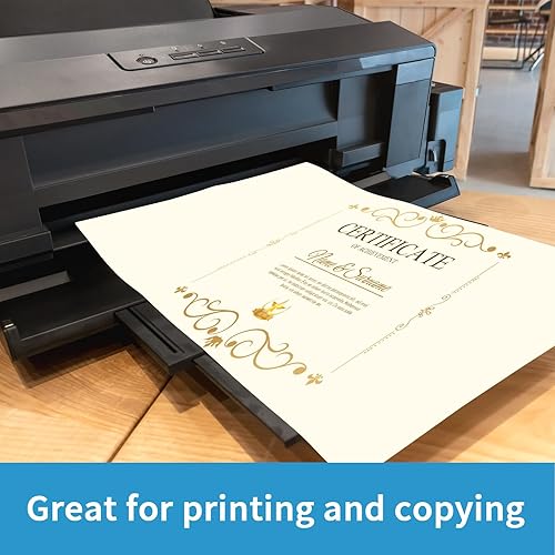 Miniatura 6 de YINUOYOUJIA 100 hojas de cartulina crema de 8.5 x 11 pulgadas de grosor, papel de construcción de 92 libras para manualidades, fabricación de