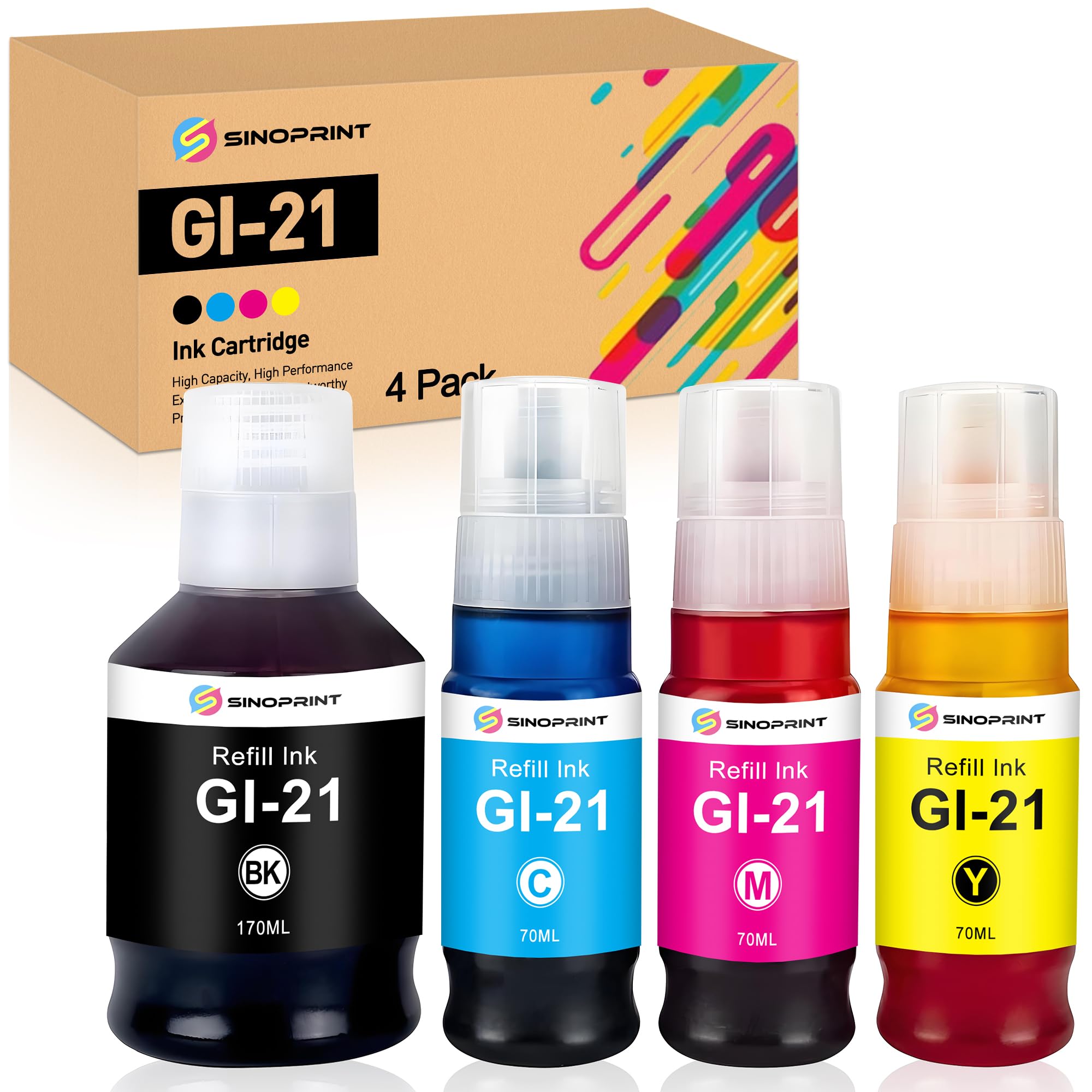 GI-21 Ink Bottles Compatible for Canon