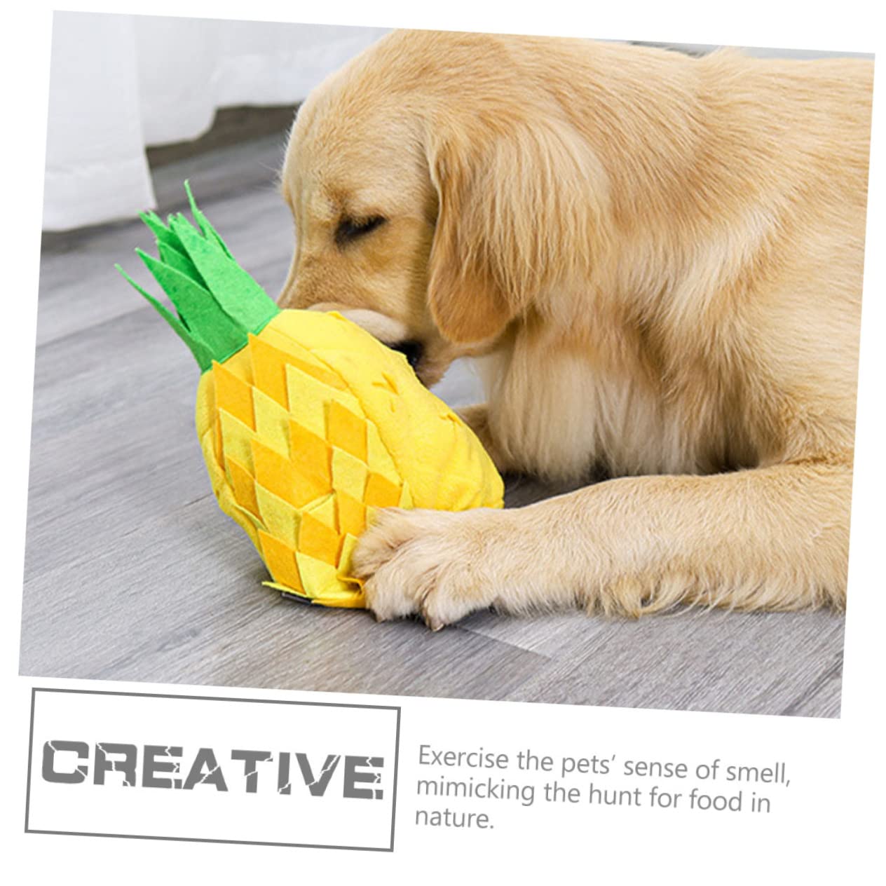 Milisten Jouets pour Chiens Jouets À Renifler Puzzle Jouet À Mâcher pour Animaux De Compagnie Idéal pour Lexercice Physique Mental