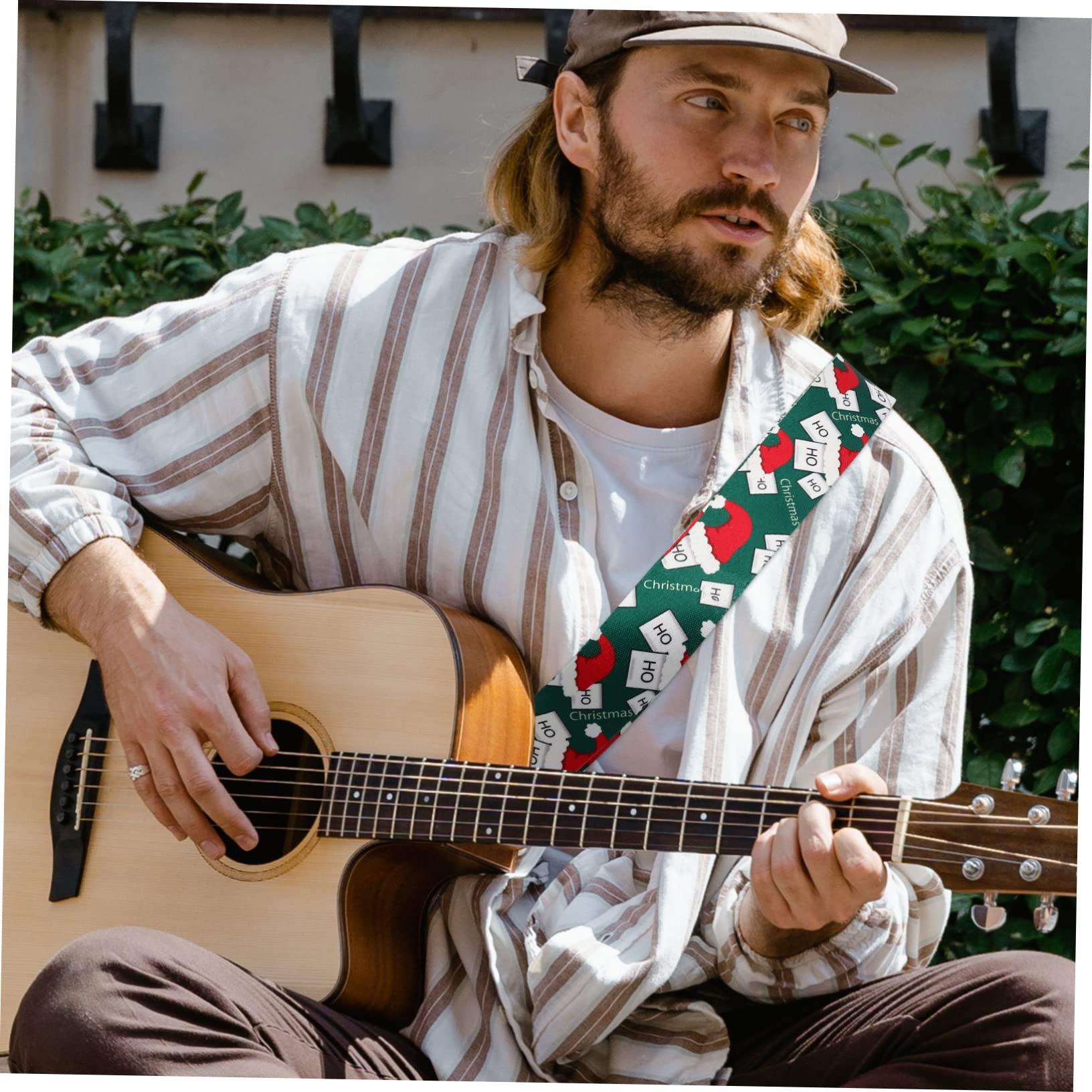 ibasenice 4piezas Correa De Hombro Para Ukelele Ajustable Diseño Navideño Correa De Guitarra De Estilo Folclórico Para Amantes Música