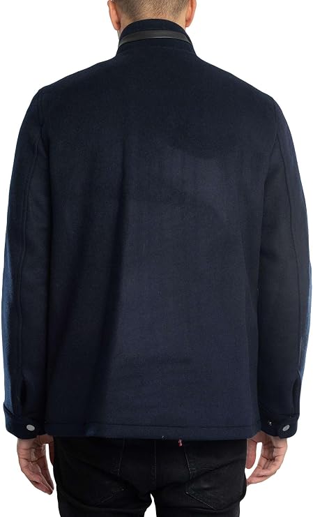 Ted Baker Men's Knowl Funnel Neck Field Jacket, Navy, M