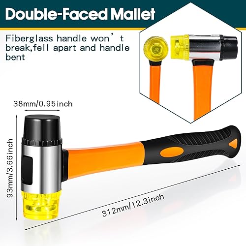 Miniatura 3 de Lasnten Kit de instalación de pisos de madera laminada de 46 piezas con 40 espaciadores, bloque de roscado, barra de tracción resistente y mazo