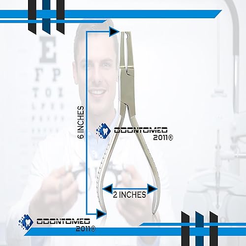 Miniatura 2 de 2011 lentes 'nariz almohadillas herramienta de reparación, alicates de acero inoxidable con boca afilada para gafas almohadilla nariz reparación