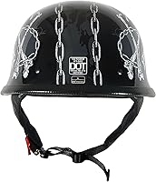 Vista 6 de 1Storm Casco de motocicleta de media cara estilo alemán aprobado por DOT: HKY602