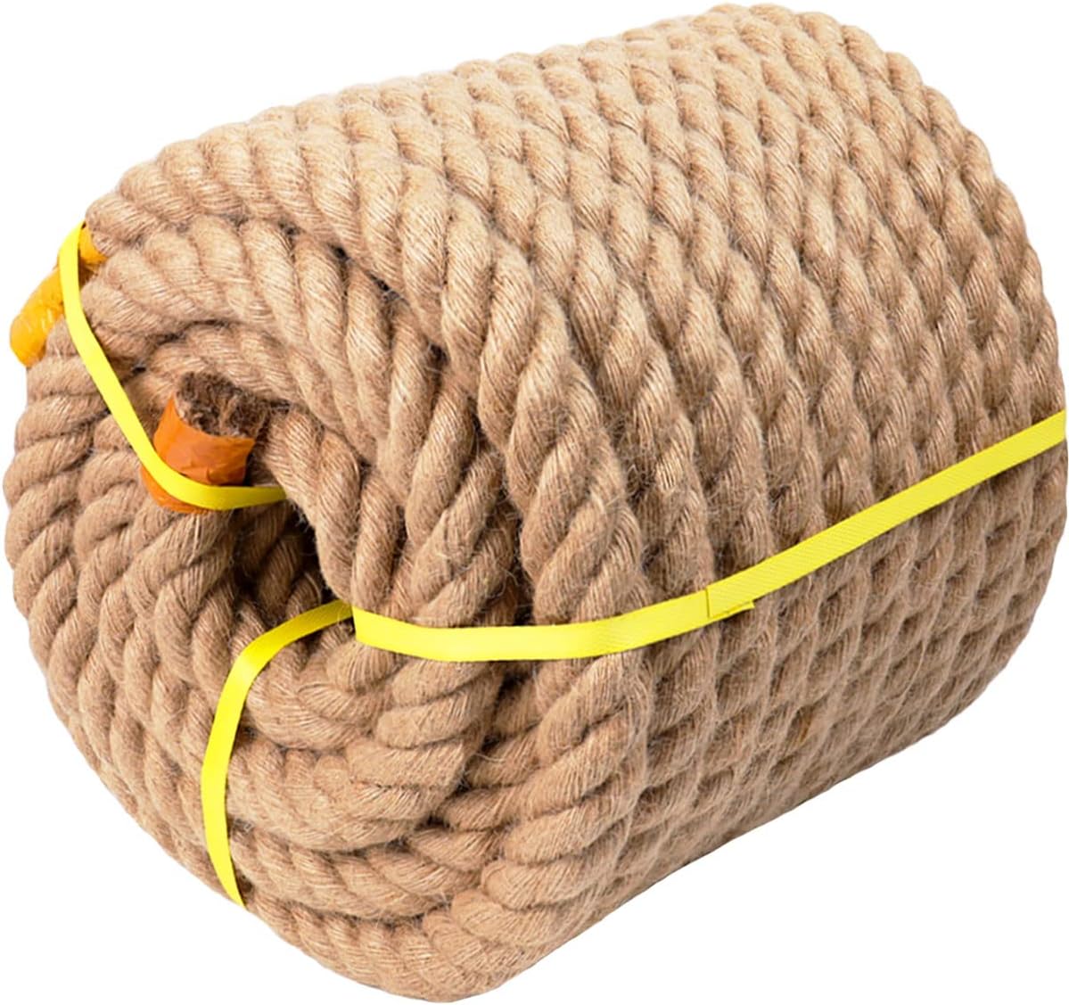 Twisted Manila Rope Jute Rope (3/4 in x 50 ft) Natural Thick Hemp Rope for , Landscaping, Railings, Hammock, ating