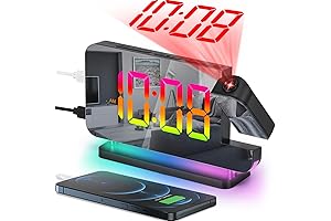 SZELAM Projection Alarm Clock: Elevate Your Mornings with Precision and Convenience