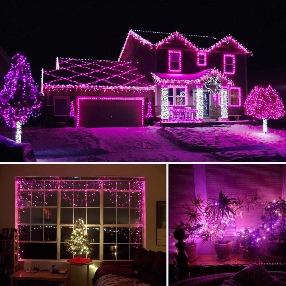 Guirlande Lumineuse, Guirlande Lumineuse, 5 m, 50 LED, télécommande + USB, lumières Noël à LED, Fil Transparent extérieur, Guirlande Lumineuse intérieur et extérieur, Guirlande Lumineuse Sapin Noël