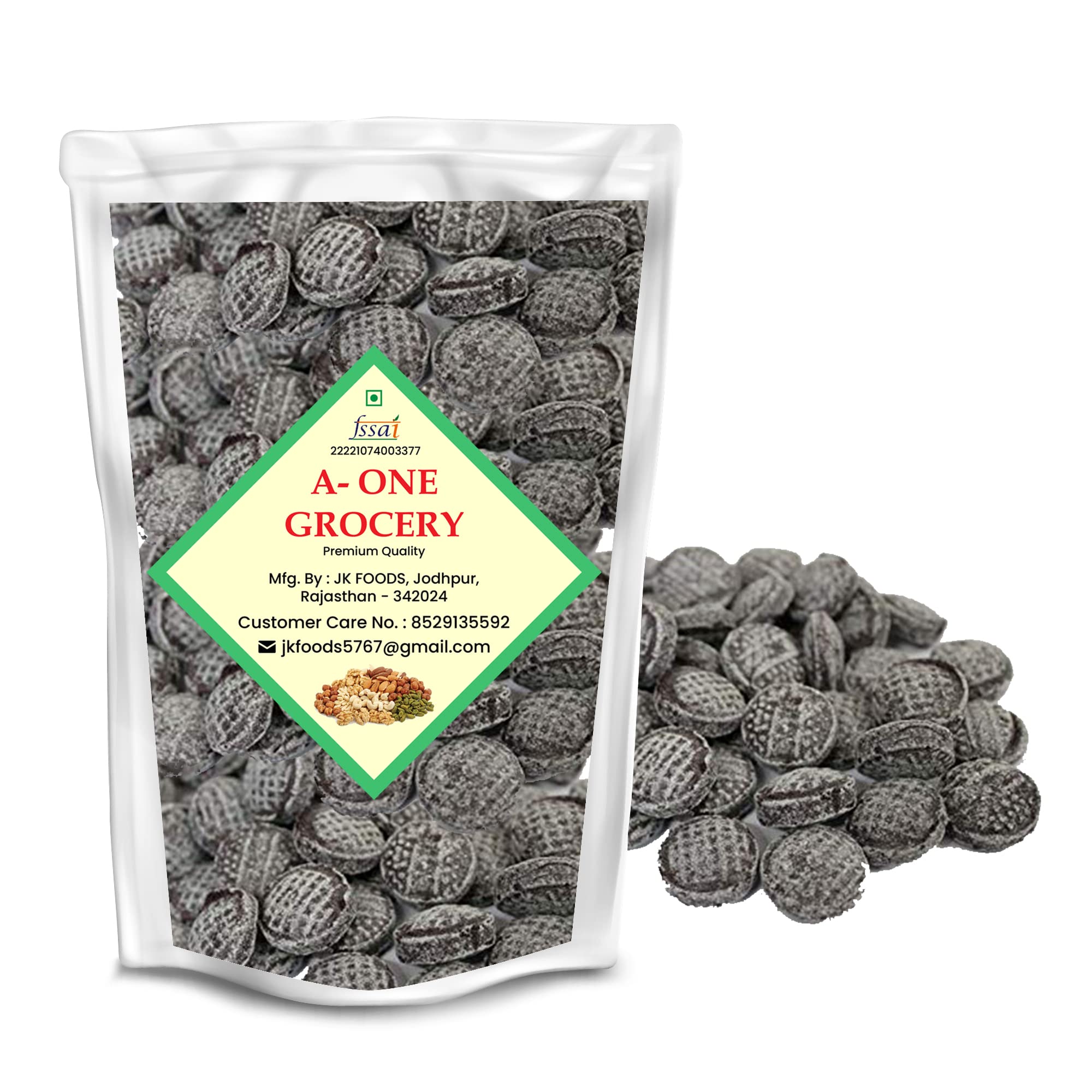 A-One Grocery Black Pepper Flavoured Candy | Kali Mirch Candy I Sweet and Juicy Masala Goli I Sweet Hard Candy | (200g)