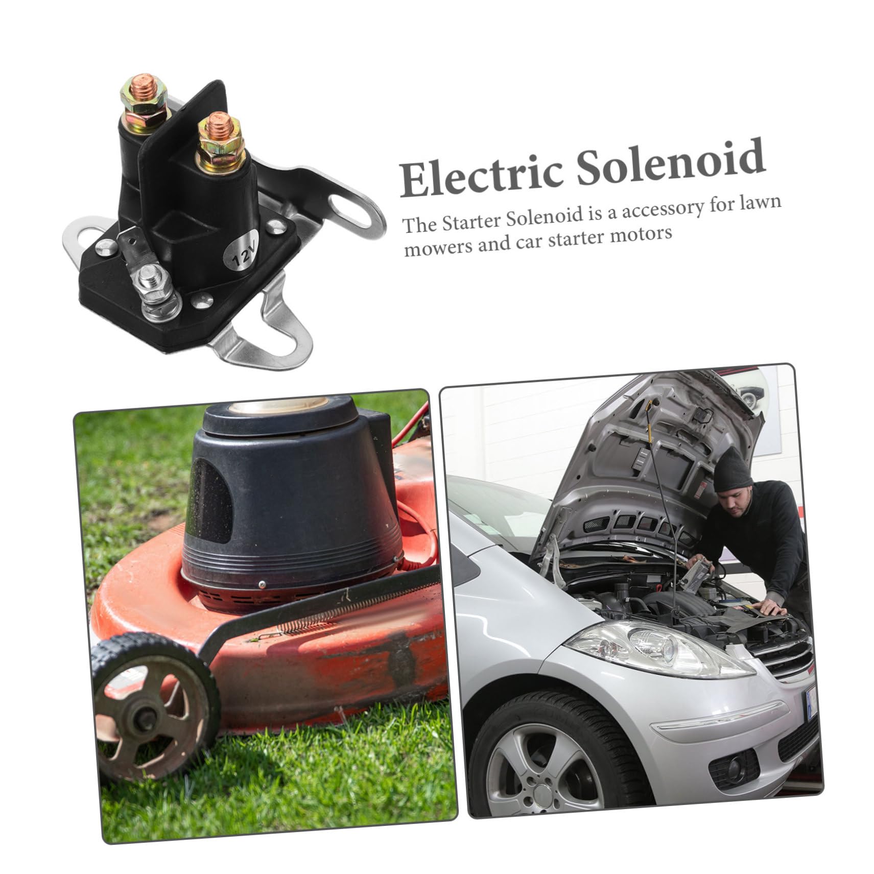 ifundom 5 Piezas De Arranque del Motor De Cortacésped Solenoides De Relé De Arranque Solenoide De Repuesto Relé De Solenoide De Arranque De Cortacésped Solenoide De Arranque De