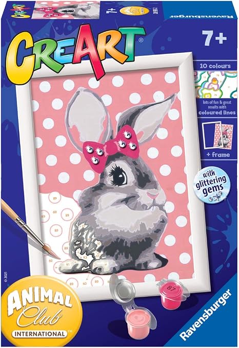 Ravensburger - CreArt Serie D: Scoiattolo glitter, Kit per Dipingere
