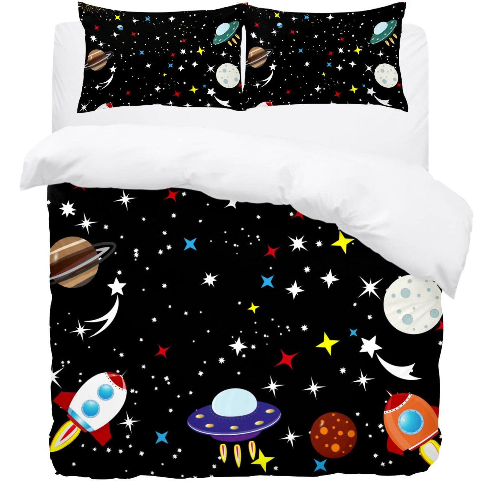 Parure de lit univers galaxie pour transformer votre chambre en un cocon de nuit étoilée