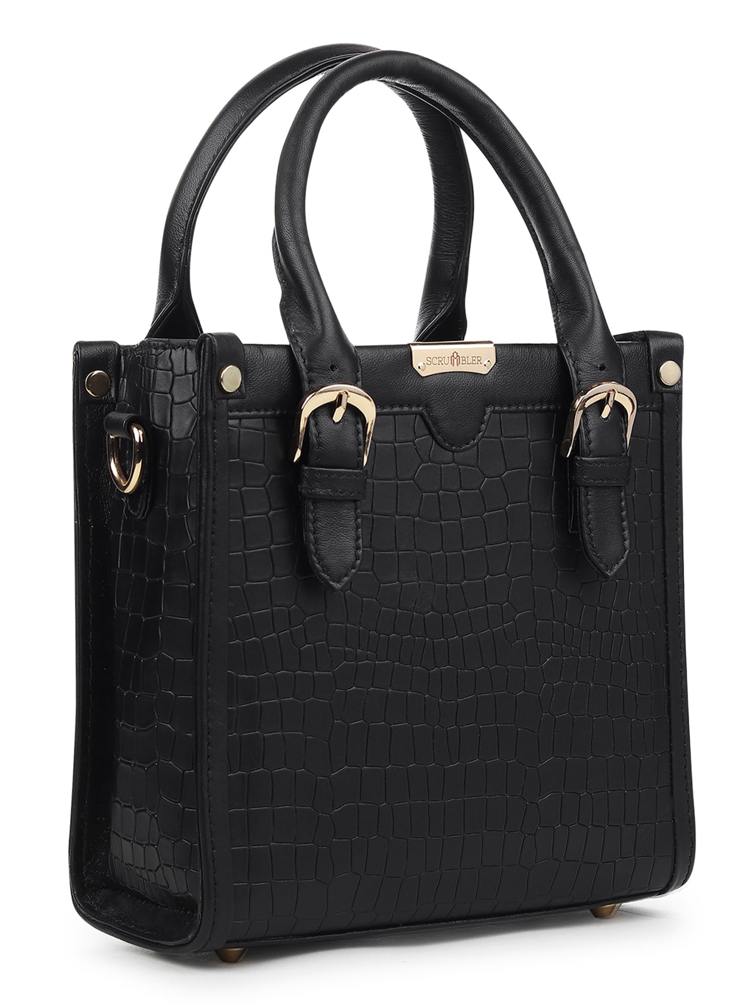 Stella Women's Handbag, Crocodile Pattern Genuine Leather Satchel for Women-image-30