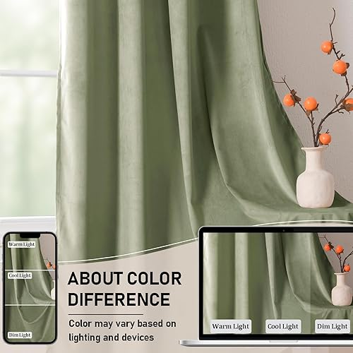 Miniatura 104 de Cortinas de terciopelo JIUZHEN, cortinas opacas suaves de terciopelo retro para dormitorio, cortinas elegantes con reducción de ruido y Rosa