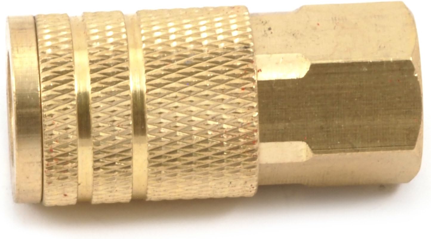 Forney 75240 Industrial Milton Style Air Fitting Coupler with 1/4-Inch-by-1/4-Inch Female NPT