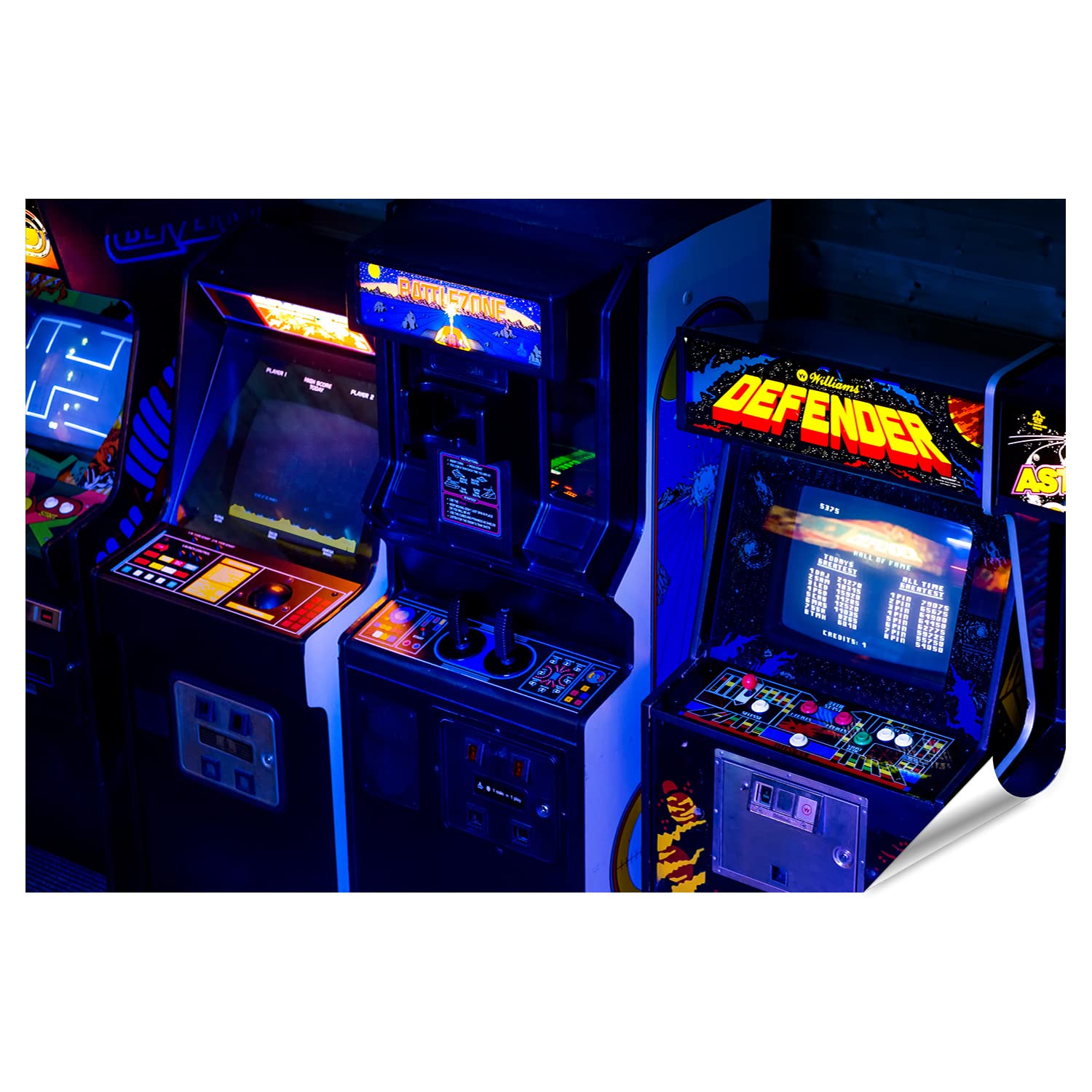 islandburner Foto XXL Póster de Praga República Checa August Detail S Era Vieja Arcade Videojuegos Gaming Bar Premium Impresión fotográfica Imágenes sobre papel fotográfico 130 x 90 cm