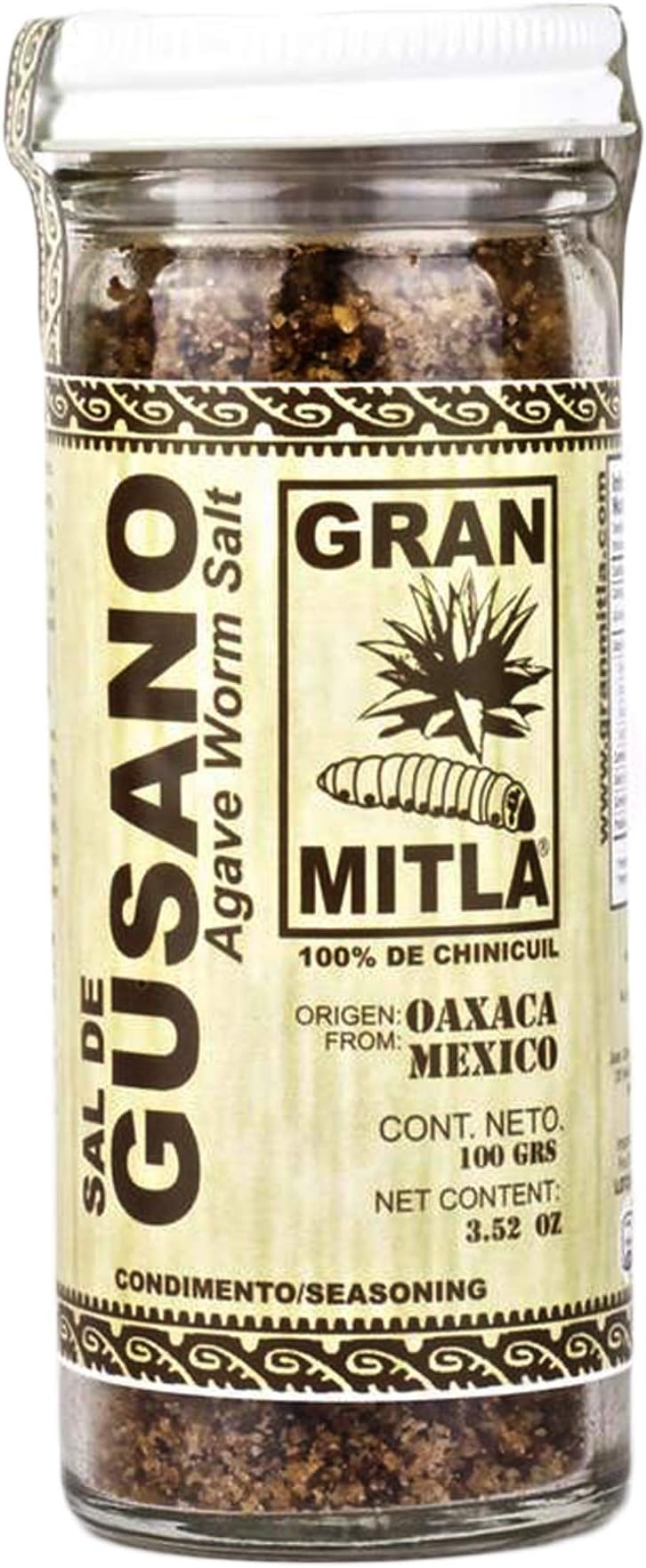 Gran Mitla Sal de Gusano Worm Salt 100 Gram Jar 3.52 oz