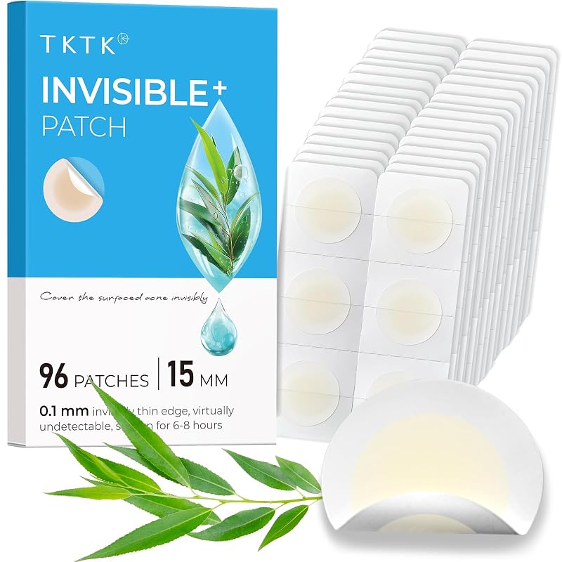 Tiras adesivas hidrocoloides TKTK para cuidados localizados, 15 mm, com ácido salicílico, Pacote com 96