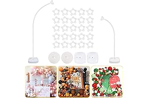 8FT & 6FT Balloon Arch Stand Adjustable Half-Circle Frame for any Party