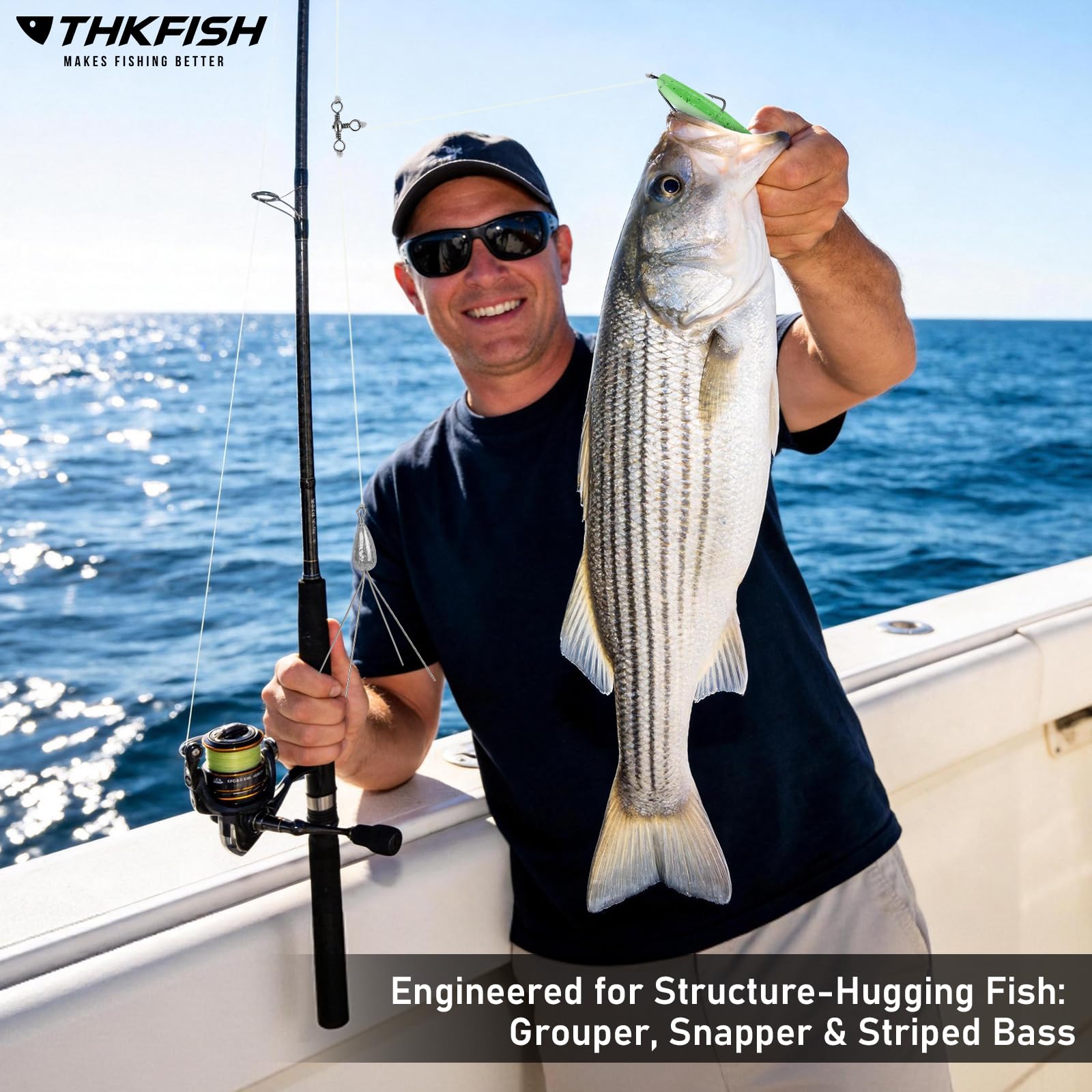 THKFISH 5 plomos de araña de cola larga para pesca de surf, pesos de plomo resistentes para agua salada, plomos de fundición de surf, pesca de gato y aventuras en la playa en arena marina oceánica