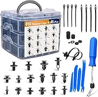 Vista 17 de GOOACC - GRC-47 Clips universales de plástico para guardabarros, 200 clips de remache con 6 tamaños de clips de retención de carrocería